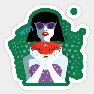 Pop Art Girl Sticker